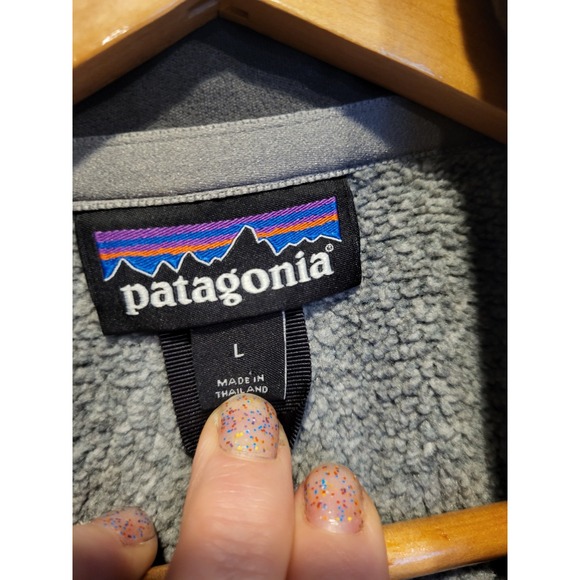 Patagonia Mens Better Sweater 1/4 Zip Pullover Gray Sz L - Picture 6 of 8